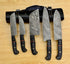 Hiraki - Handgefertigtes Damaststahl-Kochmesser-Set